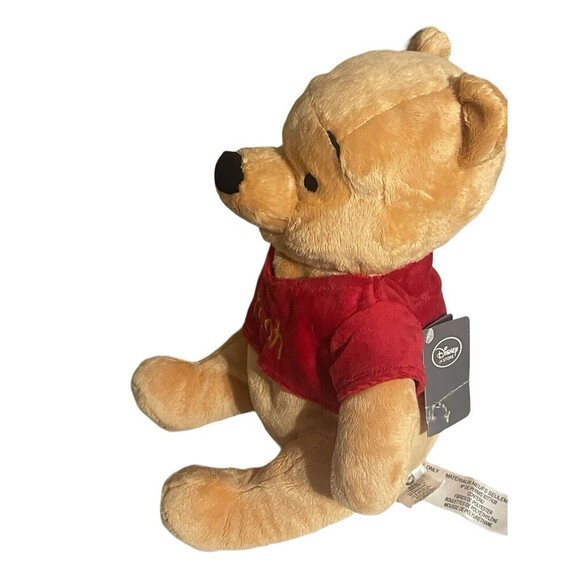 Disney Store Winnie The Pooh 16” Plush Stuffed Classic Bear Red Sweater - Picture 16 of 16